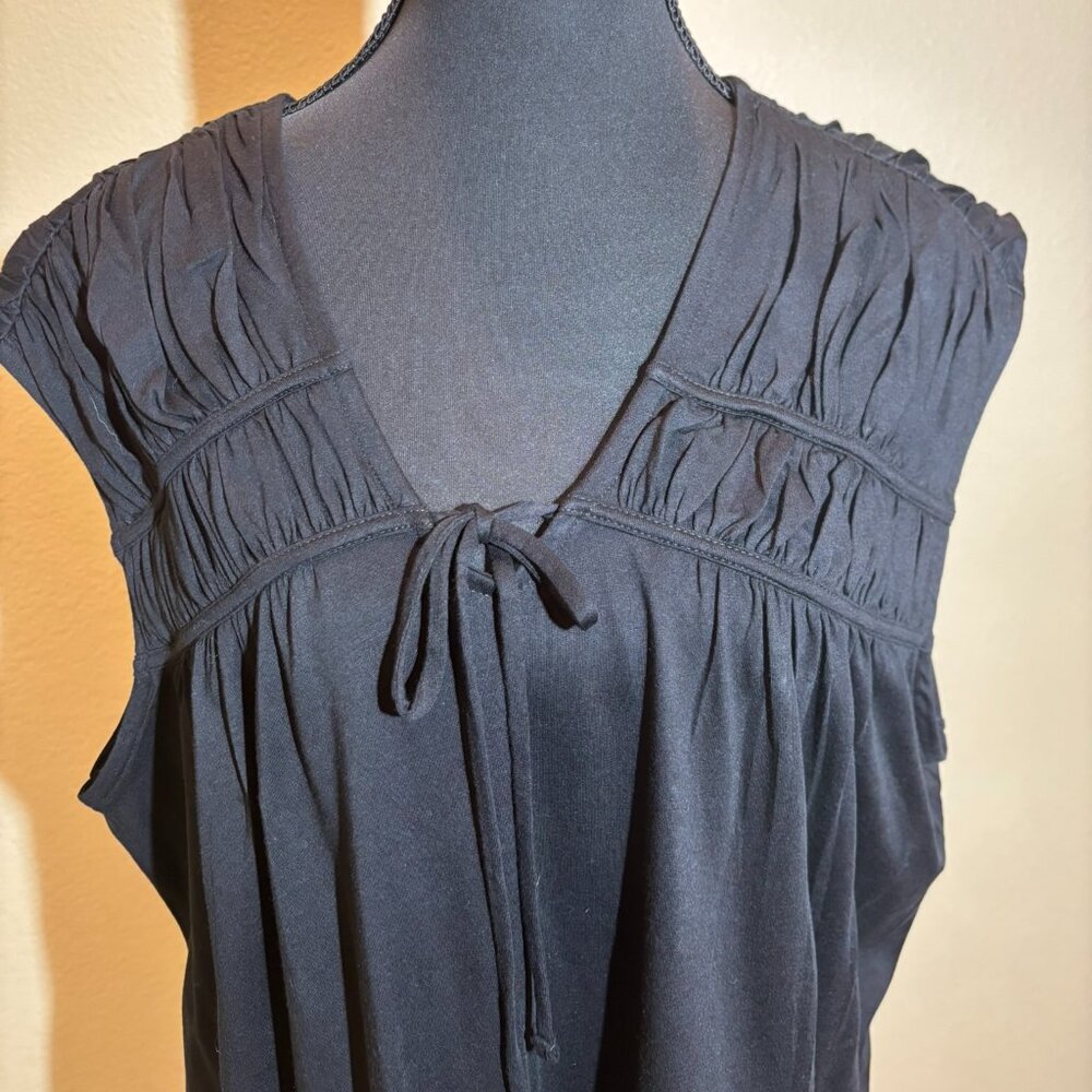 NWT Loft Tunic Top Black Sleeveless - Picture 3 of 12